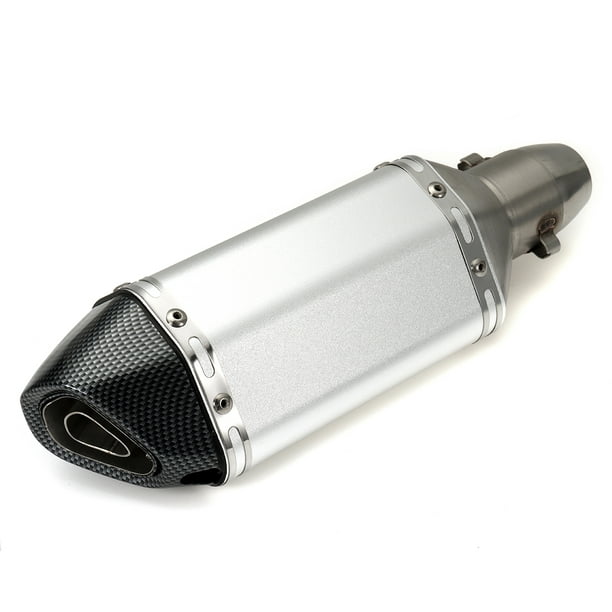 Details about   38-51mm Motorcycle Short Exhaust Muffler Pipe W/ Removable Silencer Universal